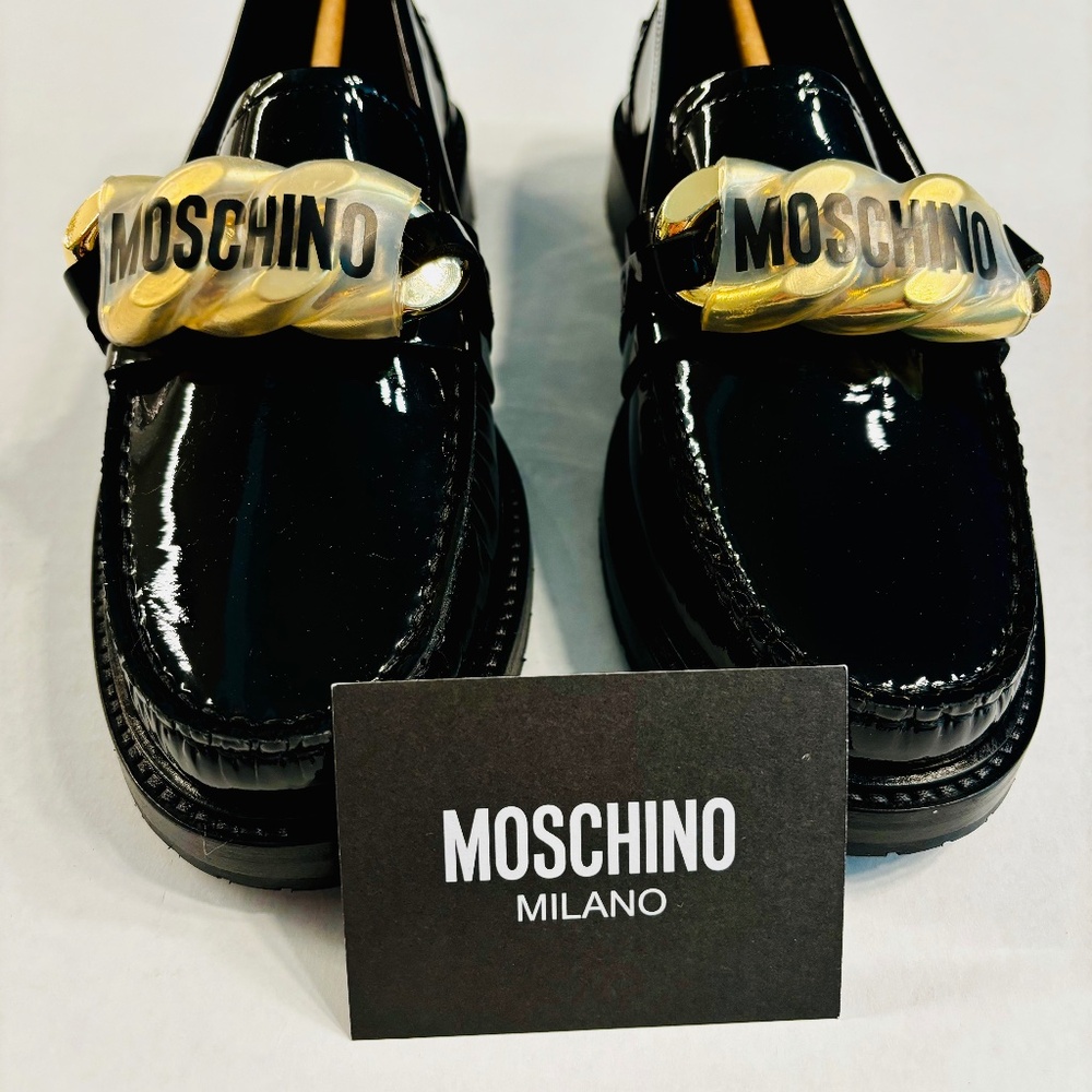 Moschino Patent Leather Loafers!